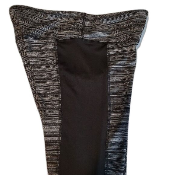 90 Degree by Reflex Large Women's Black Grey Leggings Stretch Activewear - Picture 5 of 8
